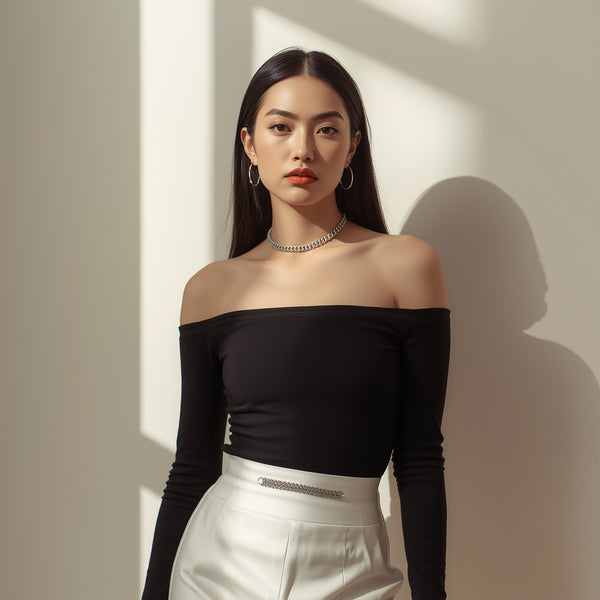 fashion photography Top & High-Waisted Skirt