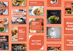 Restaurant Social Media Templates - 60 เทมเพลต Canva สำหรับร้านอาหาร