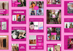 60 Pink Fashion Social Media Templates