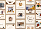 เทมเพลต Canva แฟชั่นสุดเจ๋ง fashion-themed social media post templates with 'Edit in Canva'