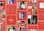 60 Soft Red Fashion Social Media Templates