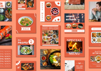 Restaurant Social Media Templates - 60 เทมเพลต Canva สำหรับร้านอาหาร