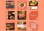 Restaurant Social Media Templates - 60 เทมเพลต Canva สำหรับร้านอาหาร