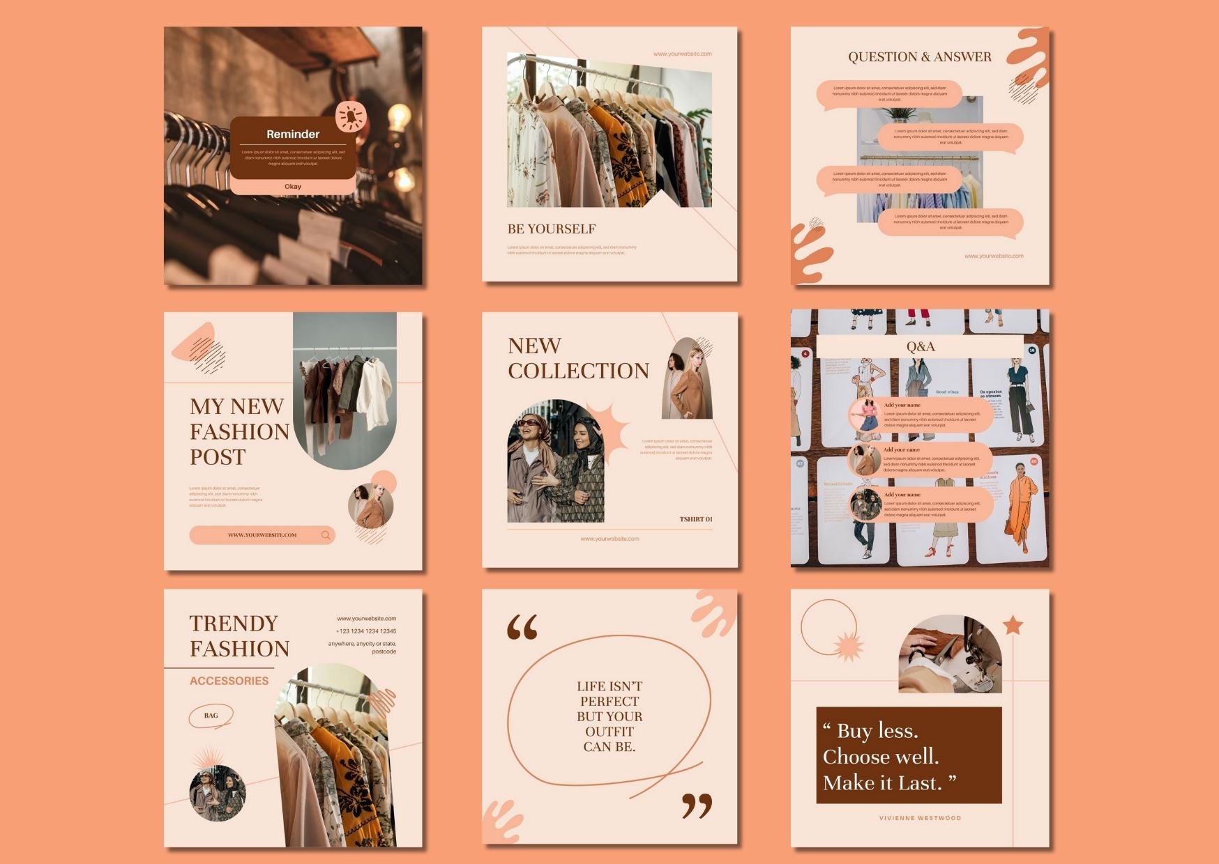 60 Elegant Fashion Social Media Templates 2