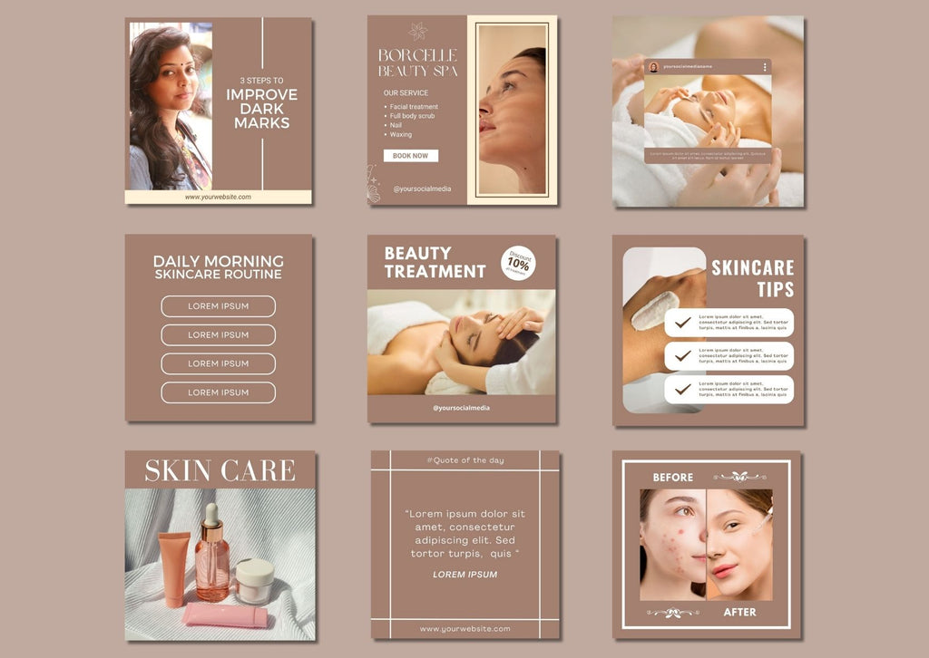 60 Beauty Social Media Templates