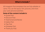 Restaurant Social Media Templates - 60 เทมเพลต Canva สำหรับร้านอาหาร
