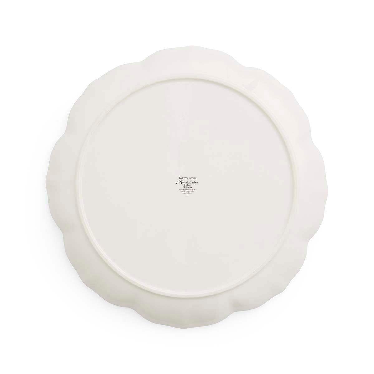 Botanic Garden Lotus Blossom  13.5" Platter - Meadow Saffron