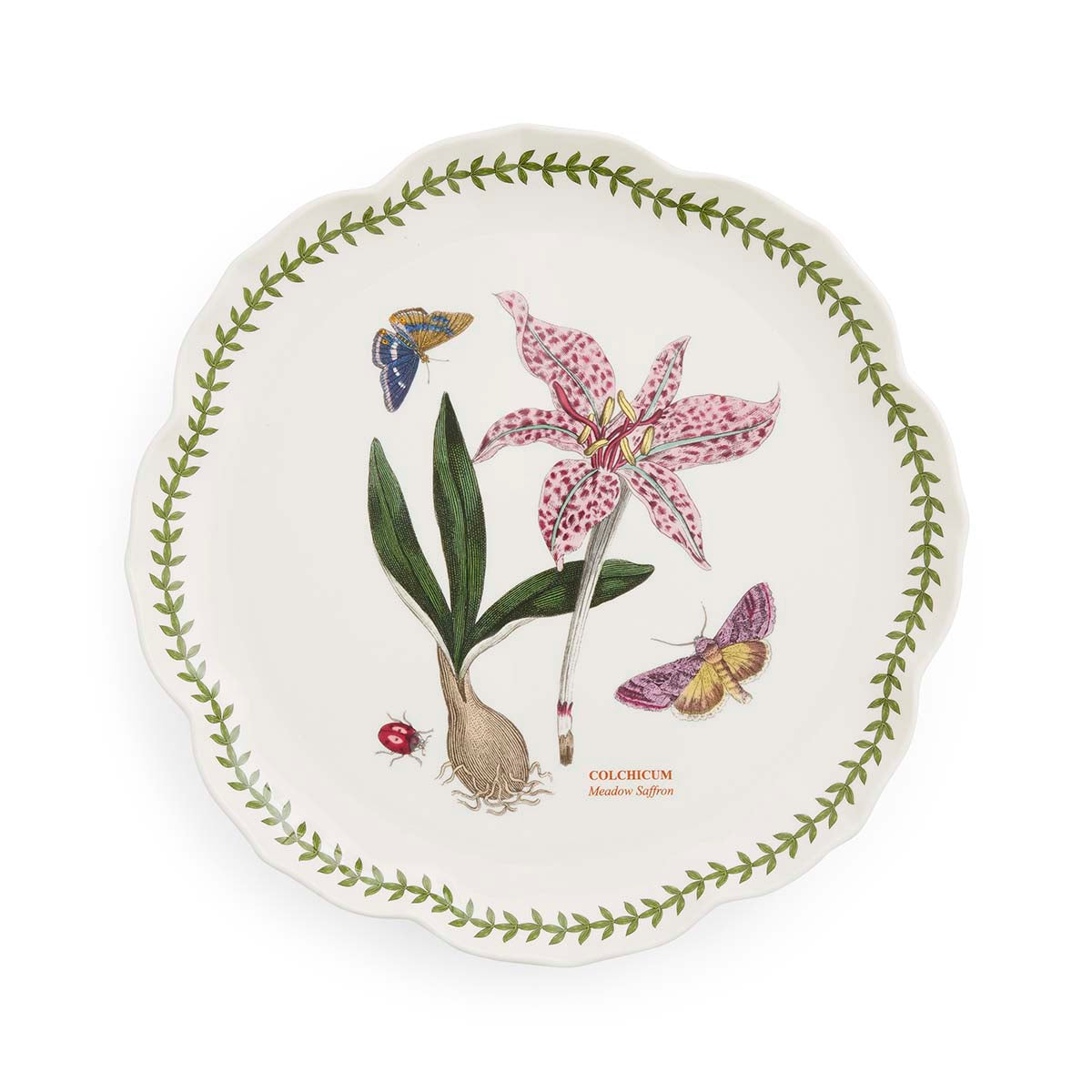 Botanic Garden Lotus Blossom  13.5" Platter - Meadow Saffron