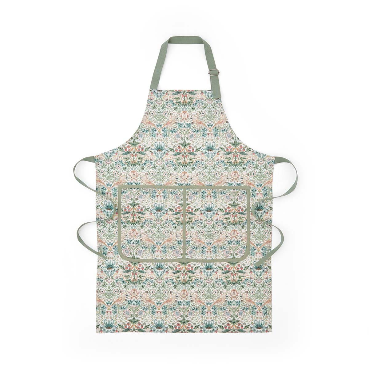 Morris &amp; Co. Strawberry Thief Apron
