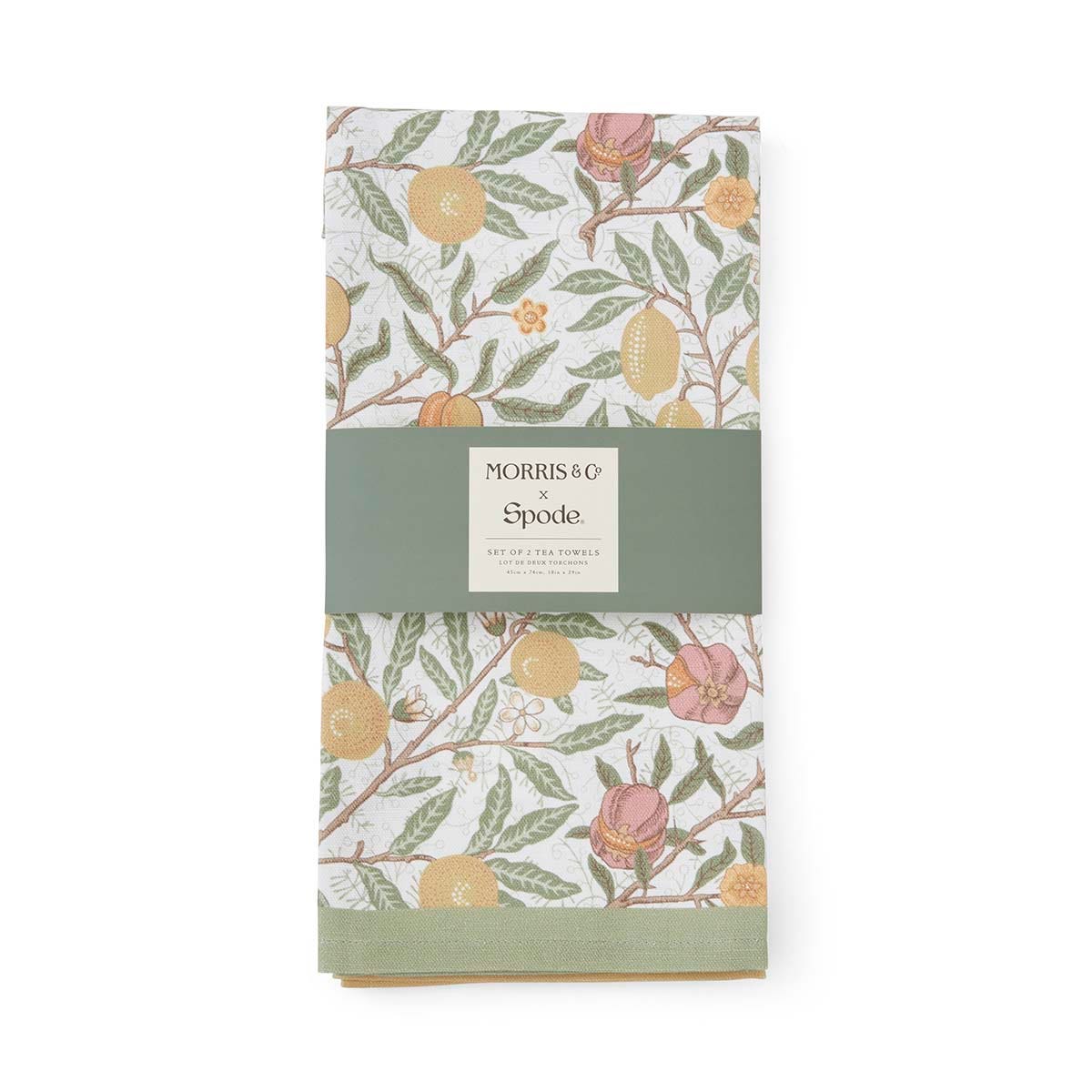 Morris &amp; Co. Fruit &amp; Marigold Tea Towel Set