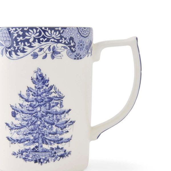 Blue Italian Christmas Tree Mug 12oz