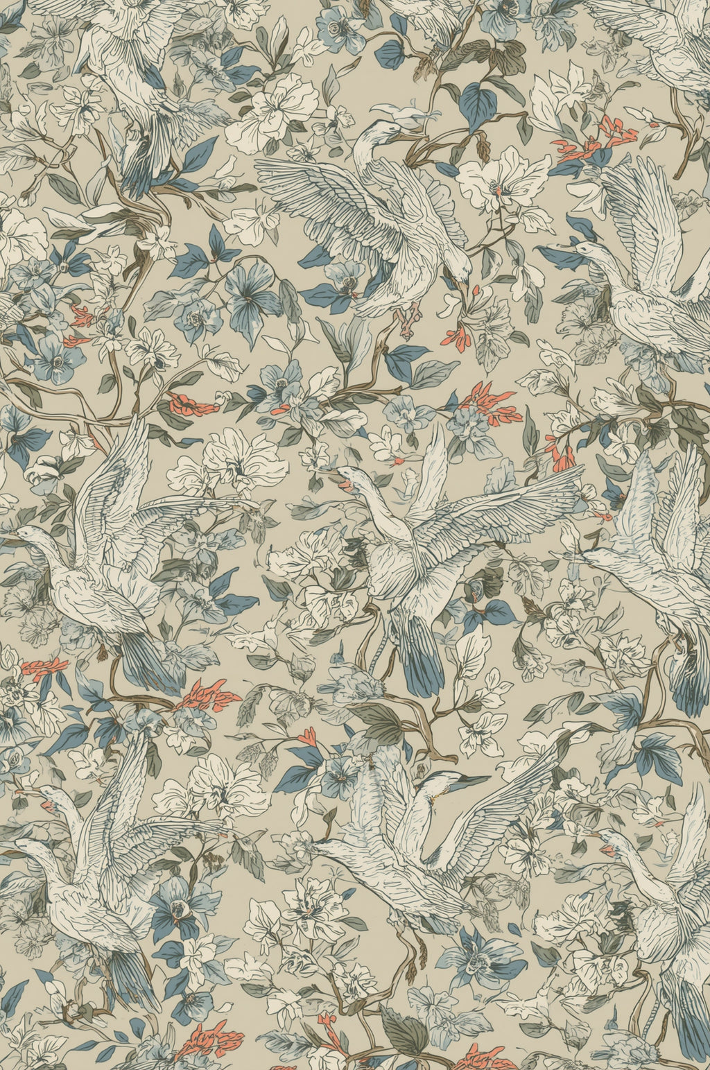 Whispering Garden Geese Gift Wrapping Collection
