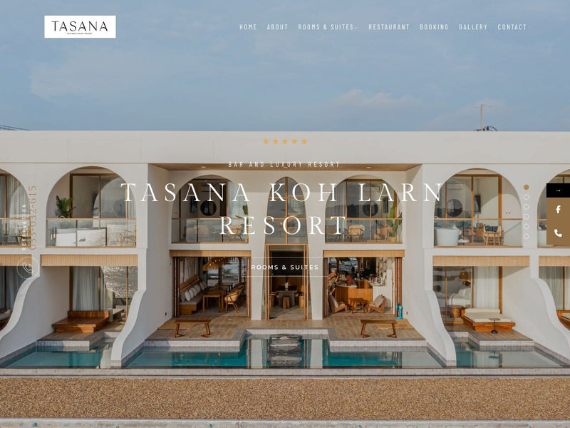 Tasana Resort laptop view