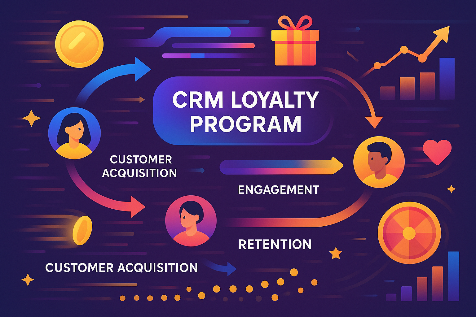 Motion Graphic Infographic - CRM Loyalty Program