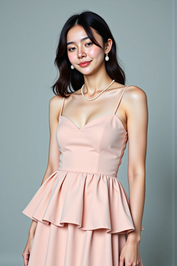 fashion photography Peplum Top & Skirt